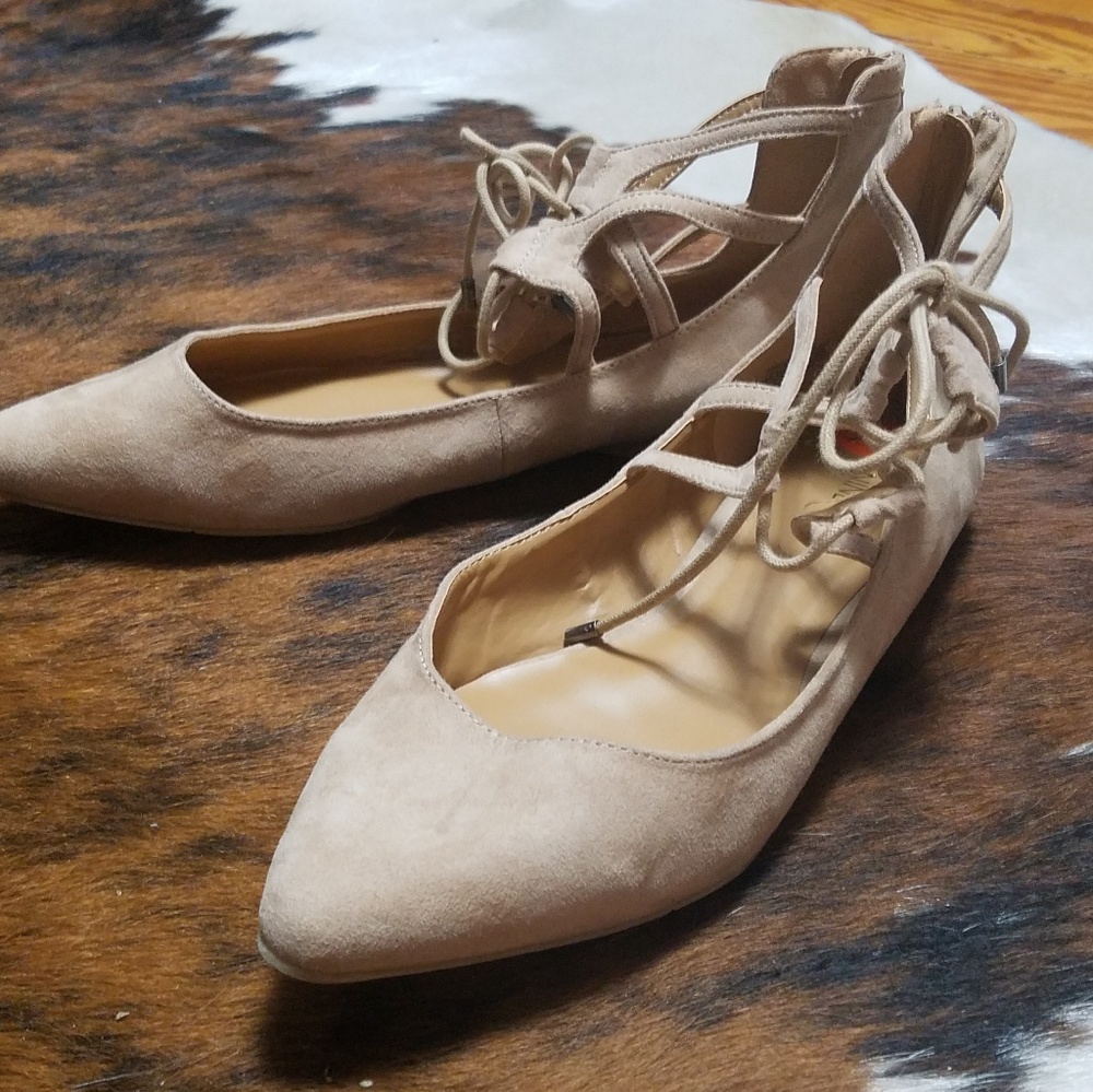 Nine West Lace Up Flats